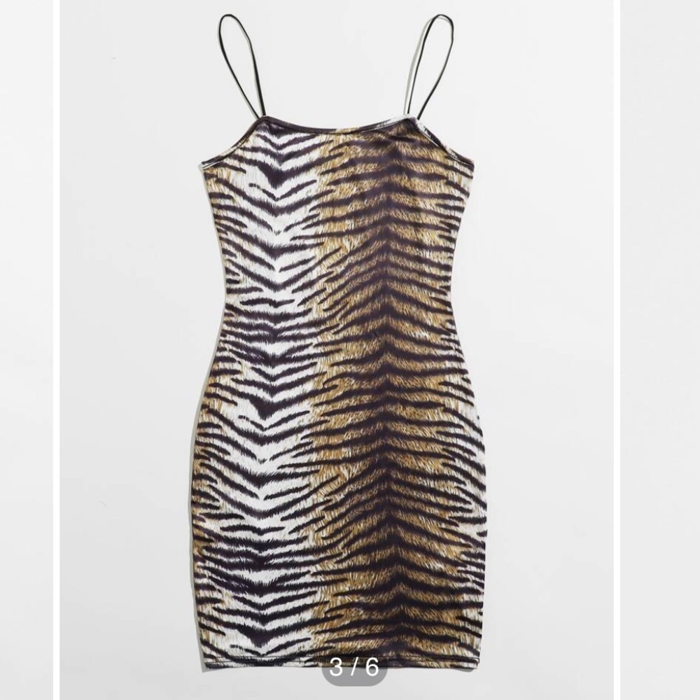 Tiger Striped Cami Dress